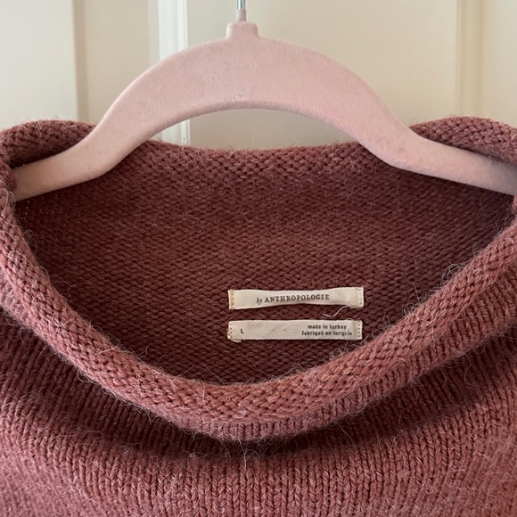 Anthropologie Rust Cowl Neck Sweater - Picture 2 of 5